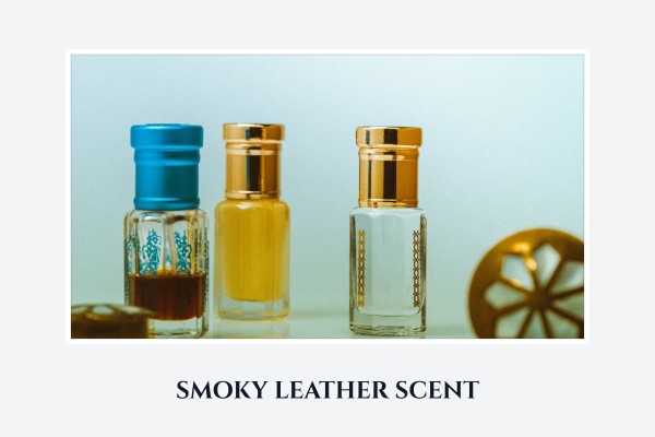 smoky leather scent